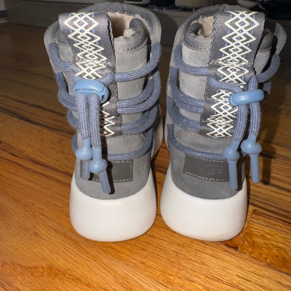 UGG Classic Boom Ankle Boots in Gray Size 6